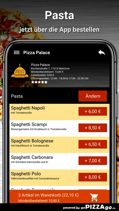 Capturas de pantalla de Pizza Palace Malchow