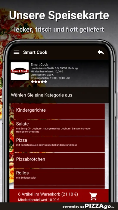 Tangkapan layar Smart Cook Marburg