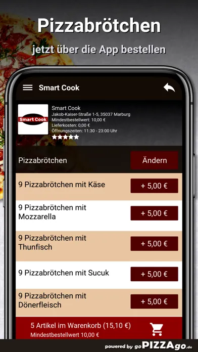 Tangkapan layar Smart Cook Marburg
