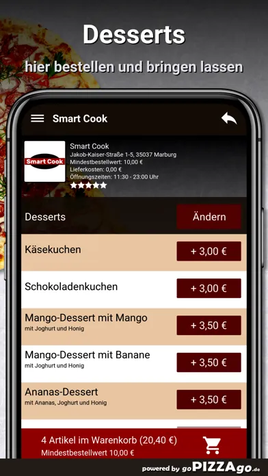 Tangkapan layar Smart Cook Marburg
