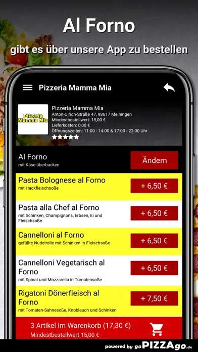Ảnh chụp màn hình của Pizzeria Mamma Mia Meiningen