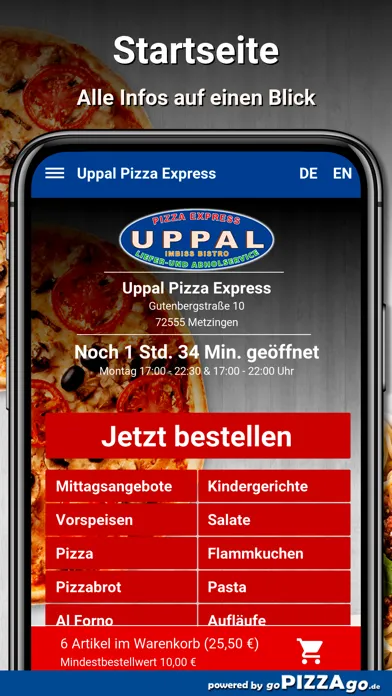 Captures d'écran de Uppal Pizza Express Metzingen
