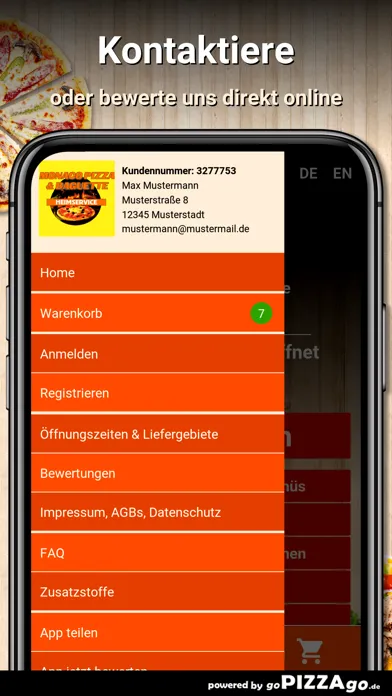 Tangkapan skrin Monaco Pizza München