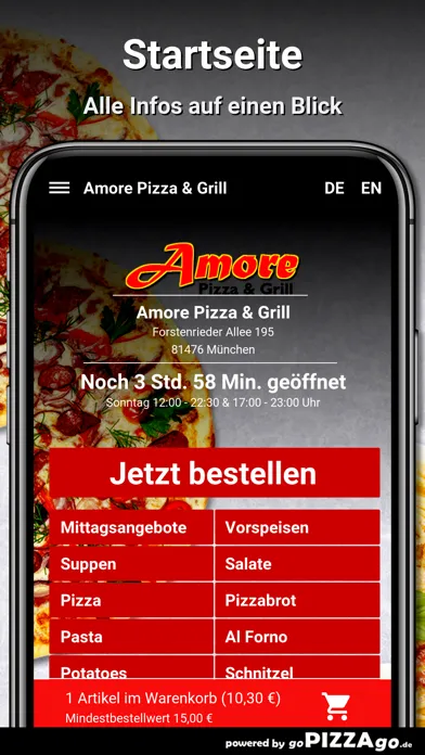 Amore Pizza & Grill München應用截圖