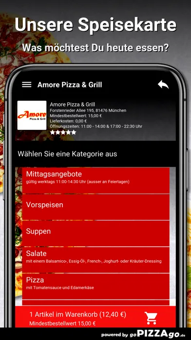 Amore Pizza & Grill München應用截圖