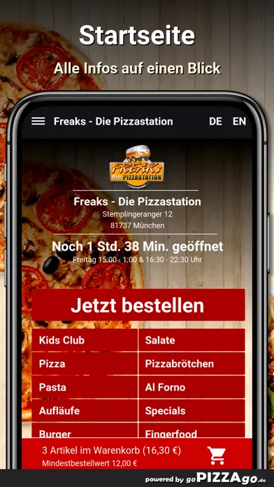 Freaks Pizza München سکرین شاٹس