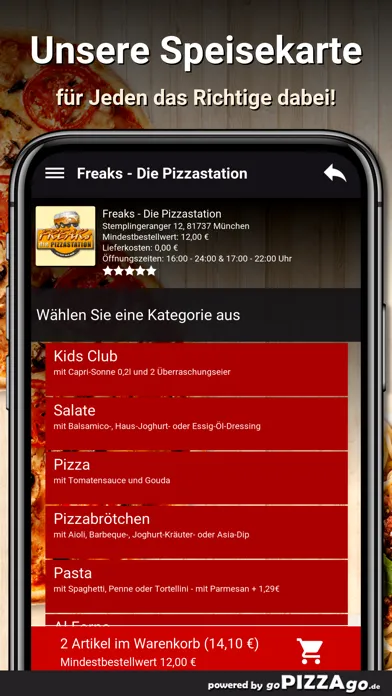 Freaks Pizza München سکرین شاٹس