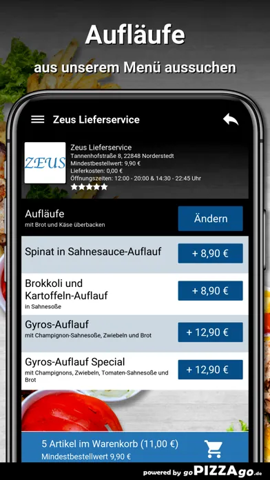 Zeus Lieferservice Norderstedt Ekran Görüntüleri