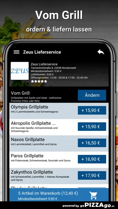 Zeus Lieferservice Norderstedt Ekran Görüntüleri