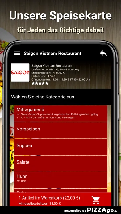 Saigon Nürnberg スクリーンショット