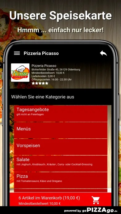 Pizzeria Picasso Oldenburg স্ক্রিনশট