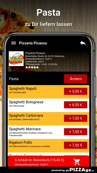 Pizzeria Picasso Oldenburg স্ক্রিনশট