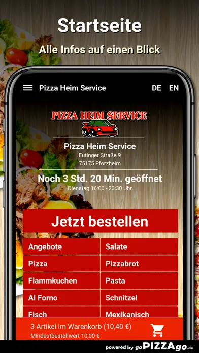 Capturas de pantalla de Pizza Heim Service Pforzheim
