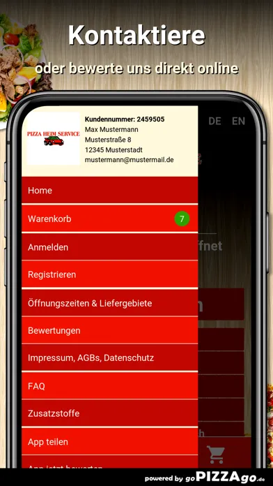 Capturas de pantalla de Pizza Heim Service Pforzheim
