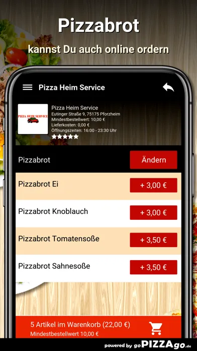 Capturas de pantalla de Pizza Heim Service Pforzheim