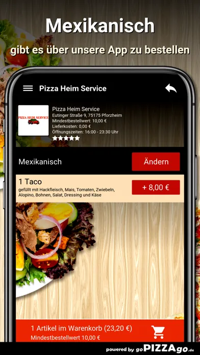 Capturas de pantalla de Pizza Heim Service Pforzheim