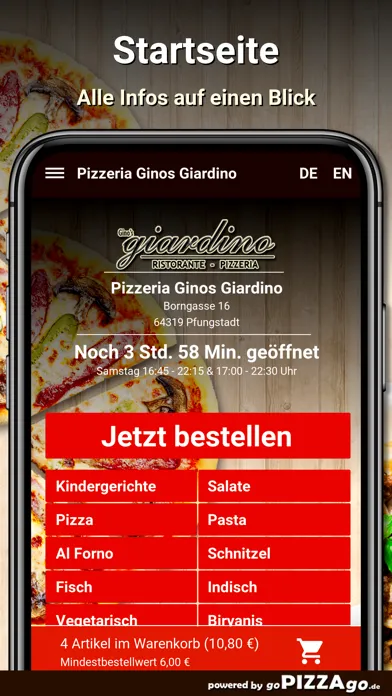 Tangkapan layar Ginos Giardino Pfungstadt