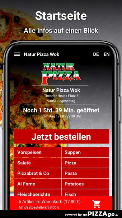 Capturas de pantalla de Natur Pizza Wok Regensburg