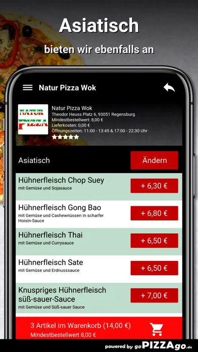 Capturas de pantalla de Natur Pizza Wok Regensburg