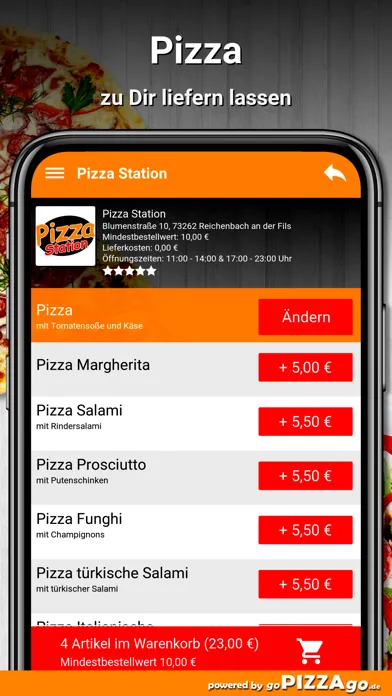 Tangkapan skrin Pizza-Station Reichenbach