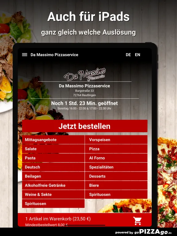 Da Massimo Reutlingen iPad  Screenshots