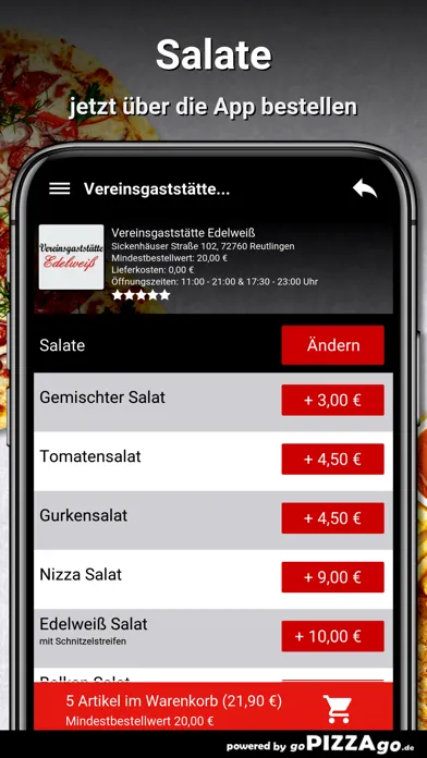 Capturas de tela do Edelweiß Reutlingen