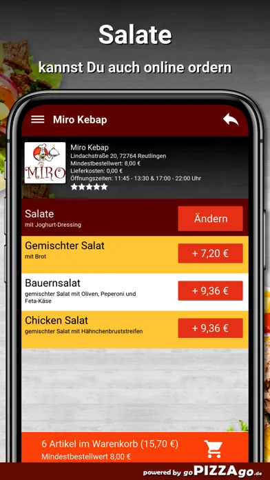 Miro Kebap Reutlingen سکرین شاٹس