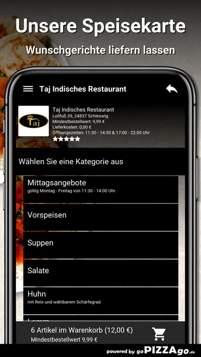 Capturas de pantalla de Taj Indisches Schleswig