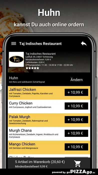 Capturas de pantalla de Taj Indisches Schleswig
