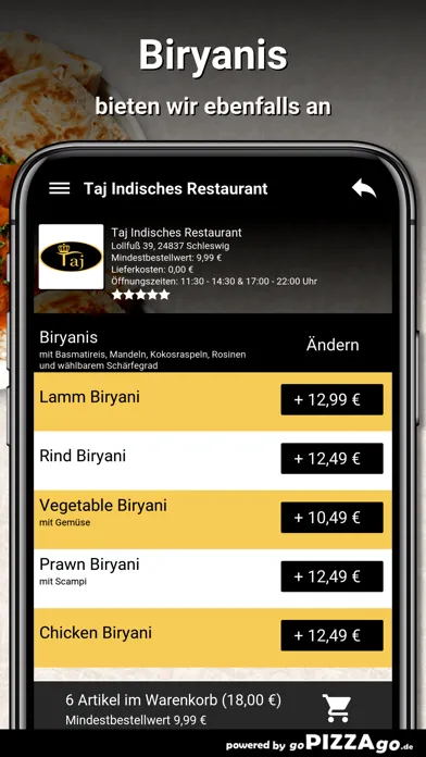 Capturas de pantalla de Taj Indisches Schleswig