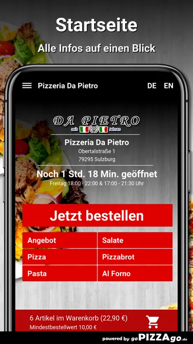 Pizzeria Da Pietro Sulzburg سکرین شاٹس
