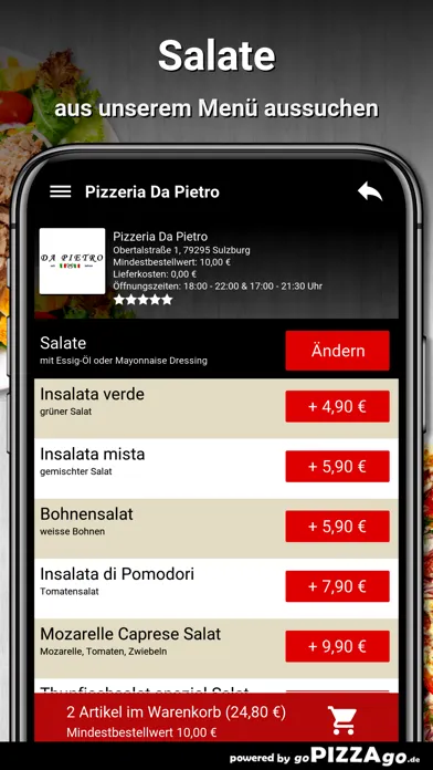Pizzeria Da Pietro Sulzburg سکرین شاٹس