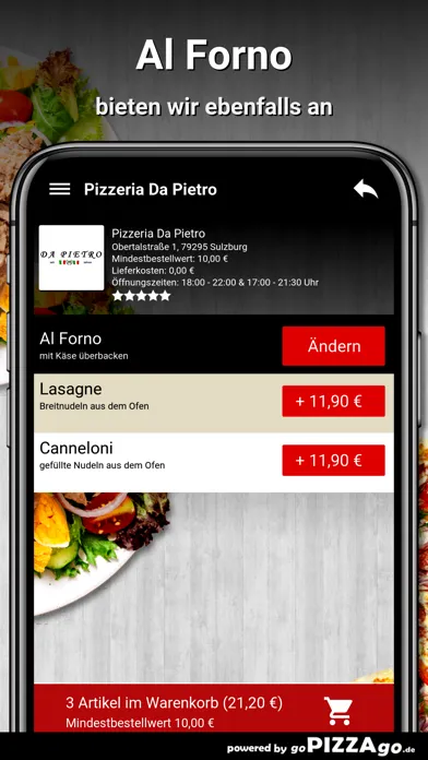Pizzeria Da Pietro Sulzburg سکرین شاٹس