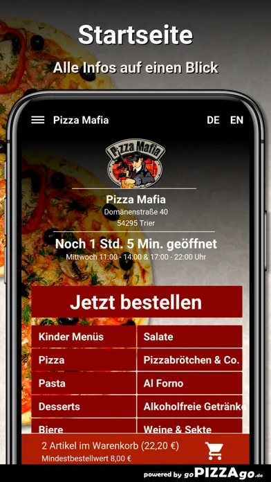 Capturas de pantalla de Pizza Mafia-Trier