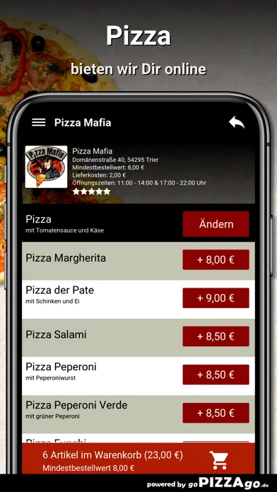Capturas de pantalla de Pizza Mafia-Trier