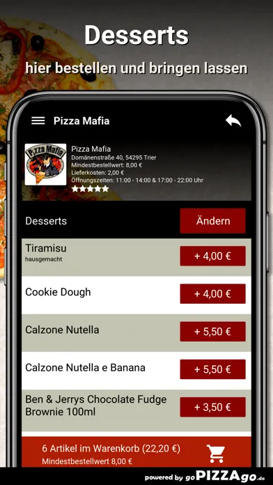 Capturas de pantalla de Pizza Mafia-Trier