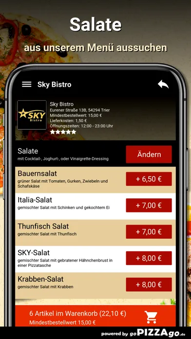 Sky Bistro Trier スクリーンショット