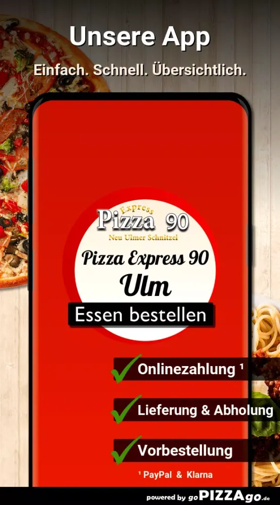 Tangkapan layar Pizza Express 90 Ulm