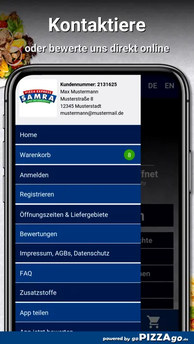 Samra Pizza Walddorfhäslach Screenshots