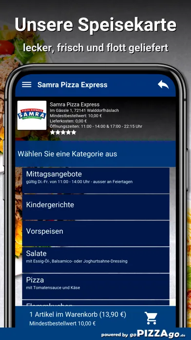 Samra Pizza Walddorfhäslach Screenshots