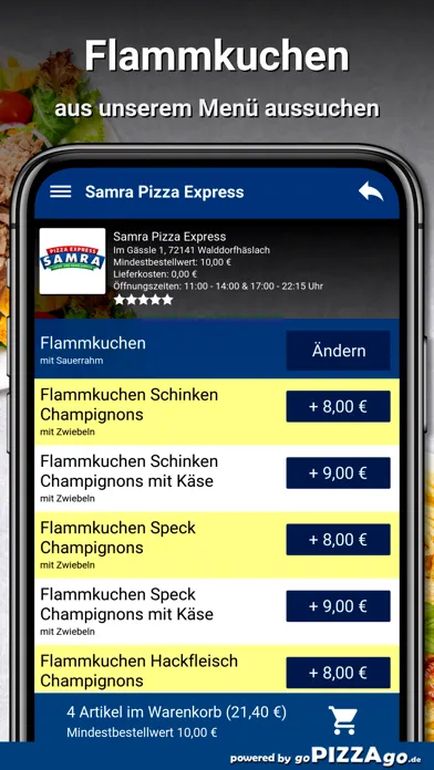 Samra Pizza Walddorfhäslach Screenshots