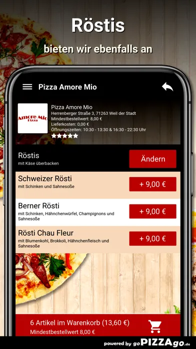 Ảnh chụp màn hình của Pizza Amore Mio Weil der Stadt
