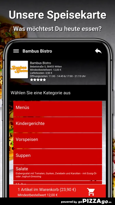 Bambus Bistro Witten स्क्रीनशॉट