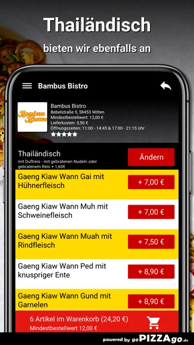Bambus Bistro Witten स्क्रीनशॉट