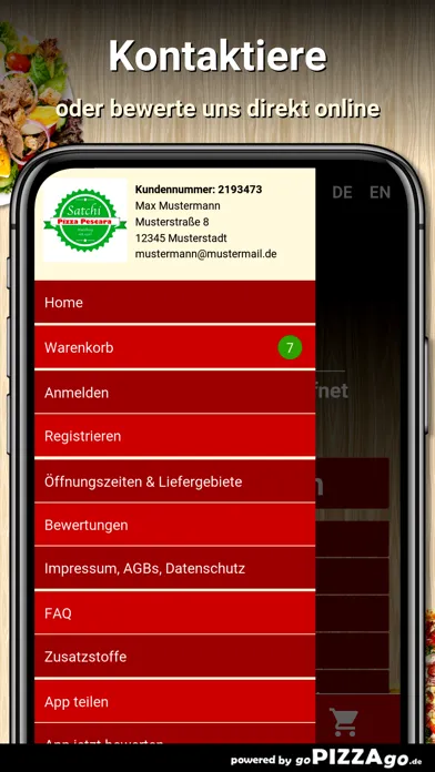 Screenshot di Satchi Pizza Pescara Würzburg