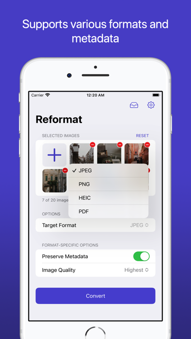Reformat: Image Converter スクリーンショット