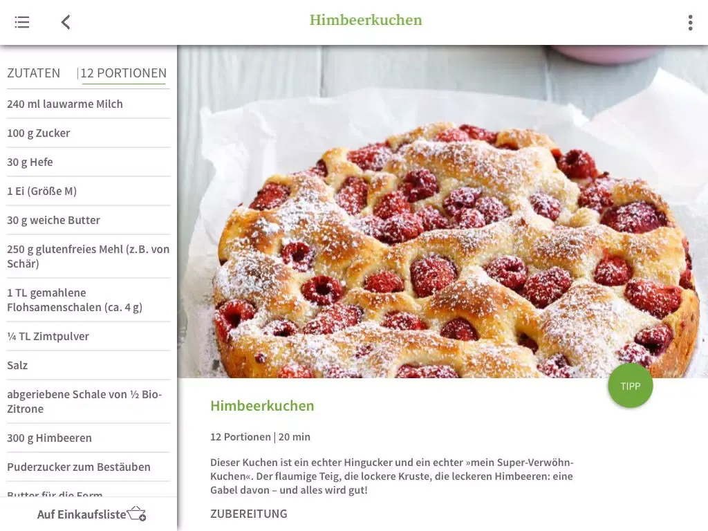 Happy Baking glutenfrei - herzhaft und süß backen ohne Gluten - die besten glutenfreien Back-Rezepte iPad  스크린샷