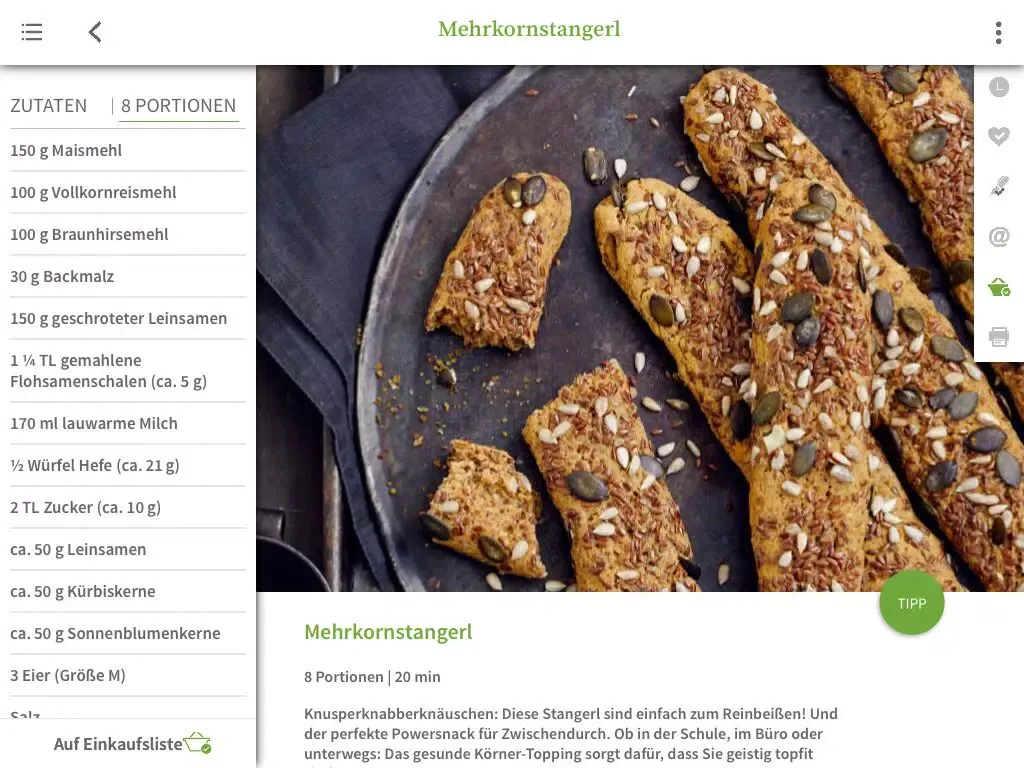 Happy Baking glutenfrei - herzhaft und süß backen ohne Gluten - die besten glutenfreien Back-Rezepte iPad  스크린샷