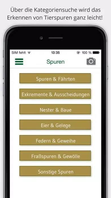 Tierspuren bestimmen – entdecken Sie die 100 wichtigsten heimischen Tierarten an ihren Spuren स्क्रीनशॉट