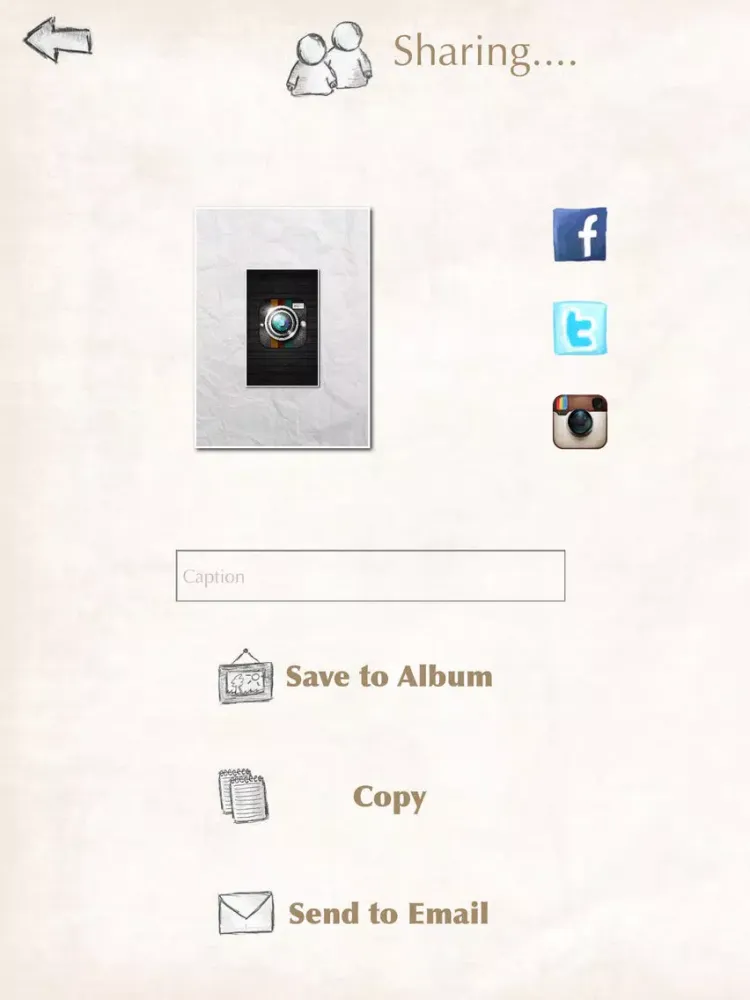 Ảnh chụp màn hình của MyCollage iPad 